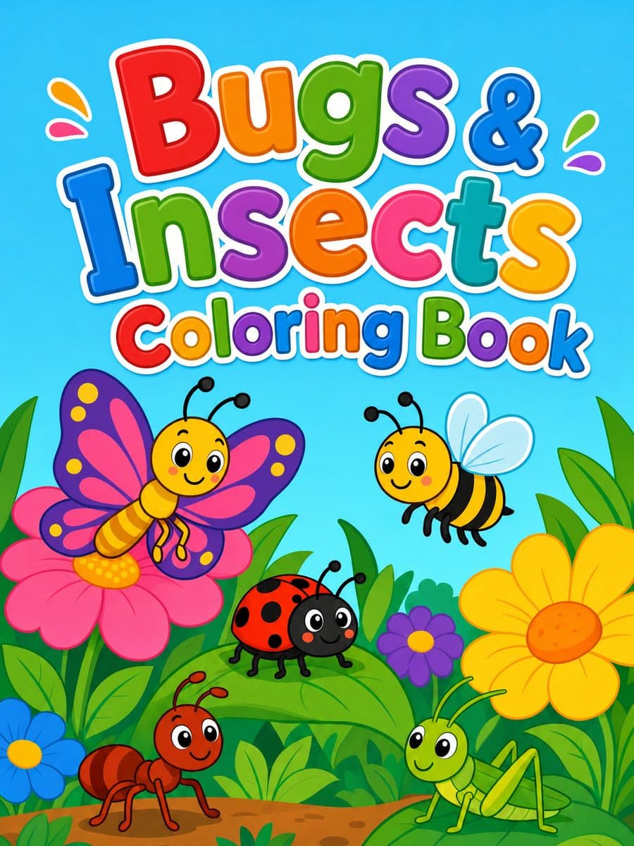 Bugs & Insects Coloring Book coloring book — Cover