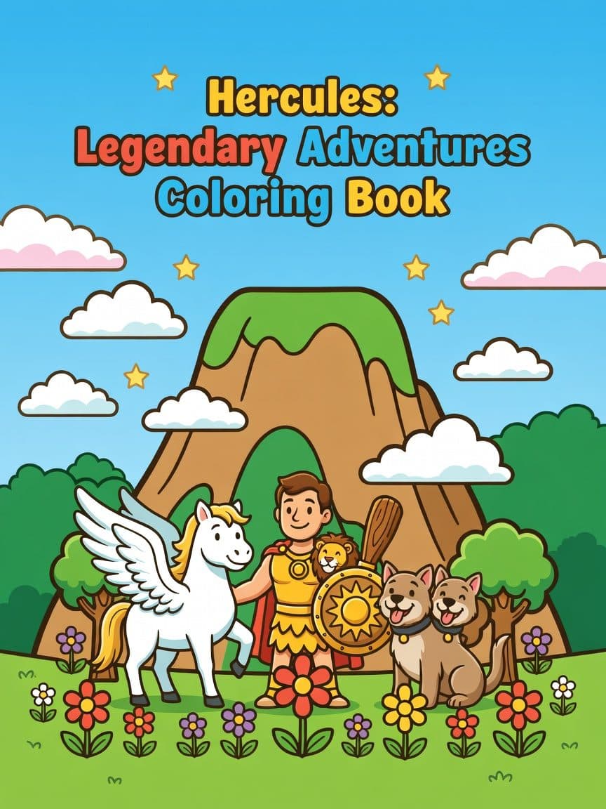 Hercules: Legendary Adventures Coloring Book coloring book cover