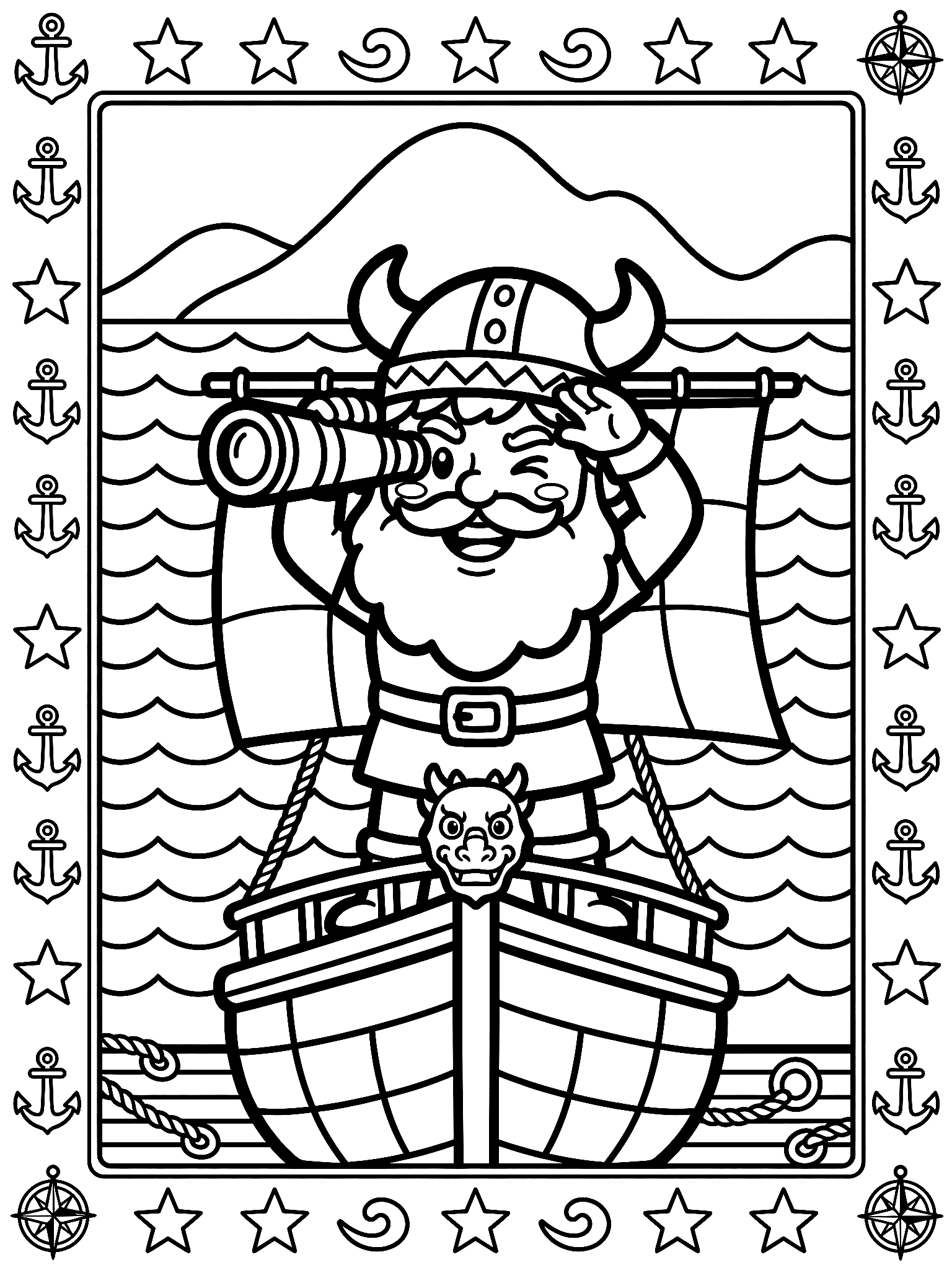 Free Ancient Civilizations coloring page from The Viking Coloring Book