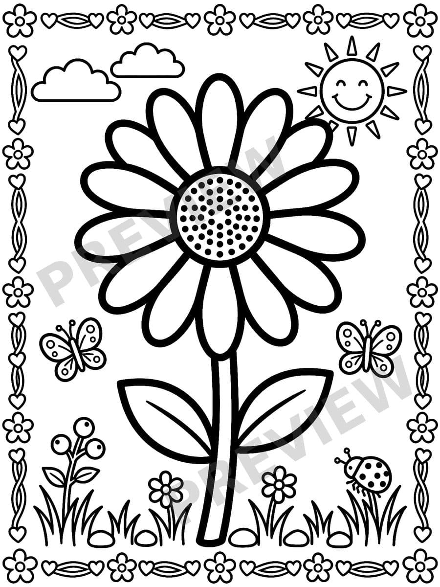 Wonderful Wildflowers Page Sample 2 thumbnail