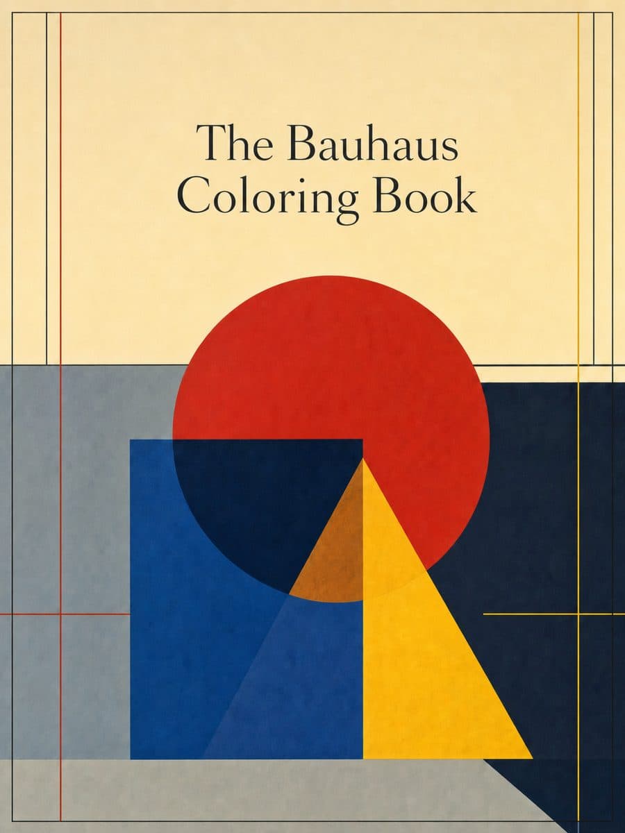 The Bauhaus Coloring Book cover