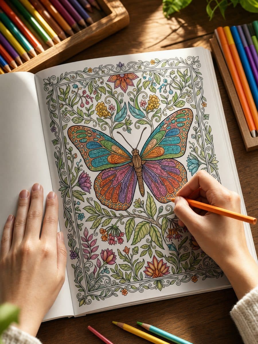 Bugs & Insects: Art Therapy Page Sample 1 thumbnail
