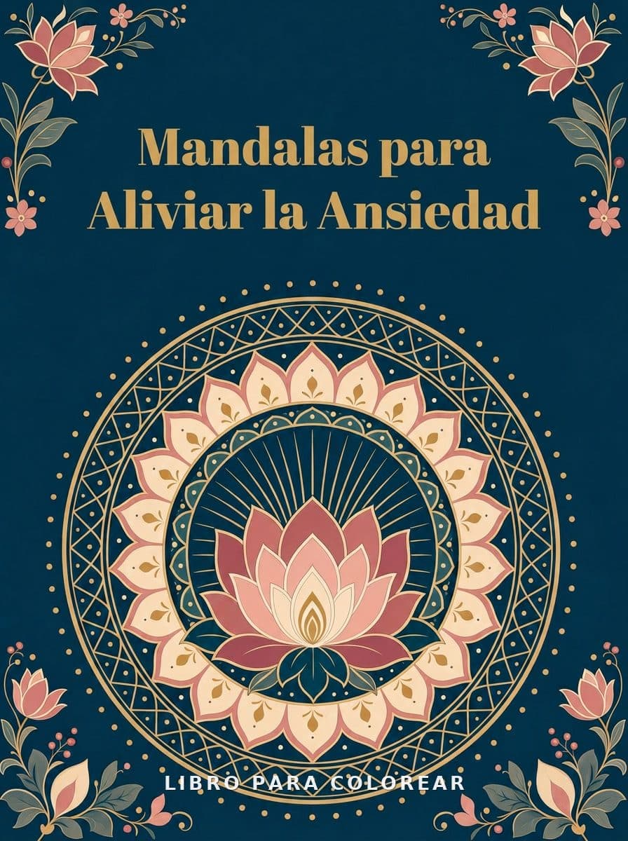 Mandalas para Aliviar la Ansiedad coloring book cover