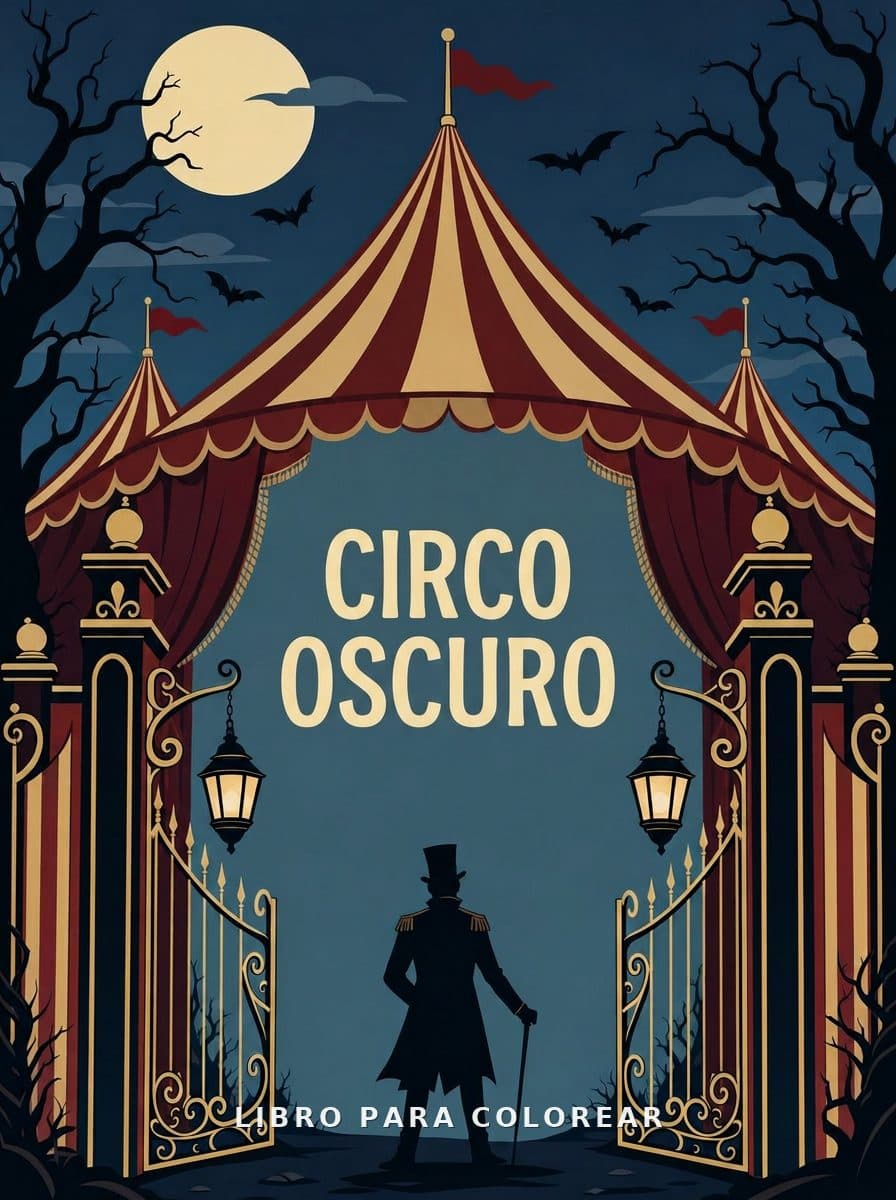 Circo Oscuro coloring book — Cover