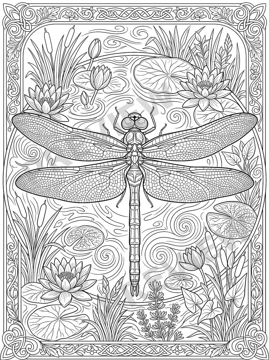 Bugs & Insects: Art Therapy Page Sample 2 thumbnail