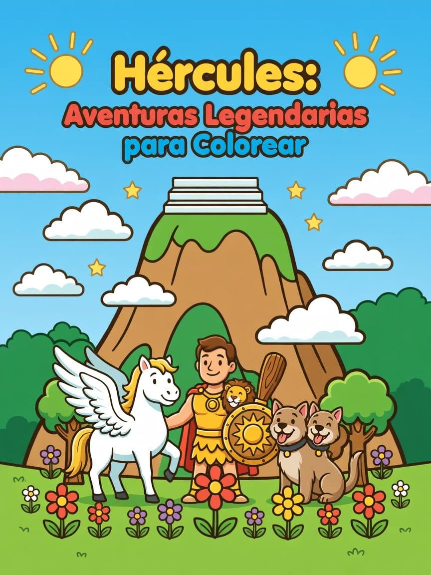 Hércules: Aventuras Legendarias para Colorear cover
