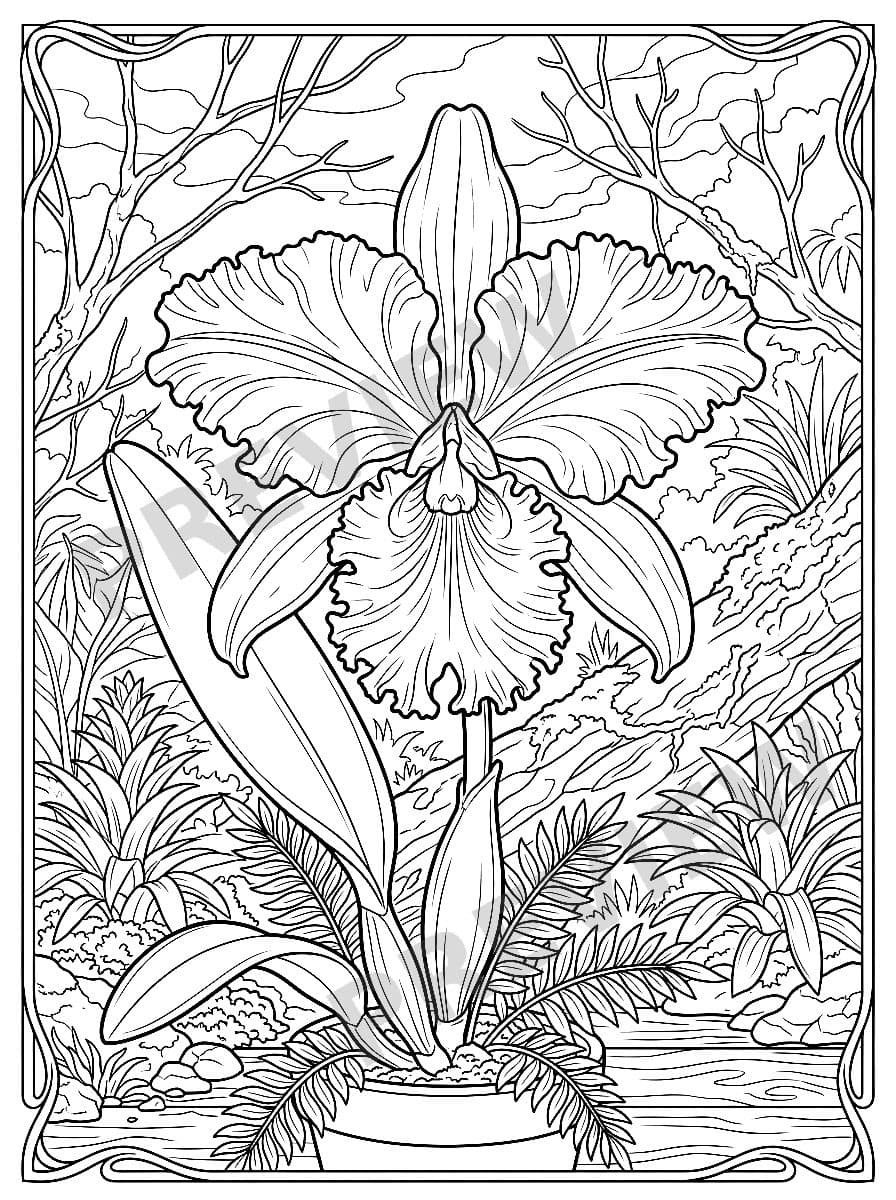 Orquídeas y Lirios Page Sample 2 thumbnail