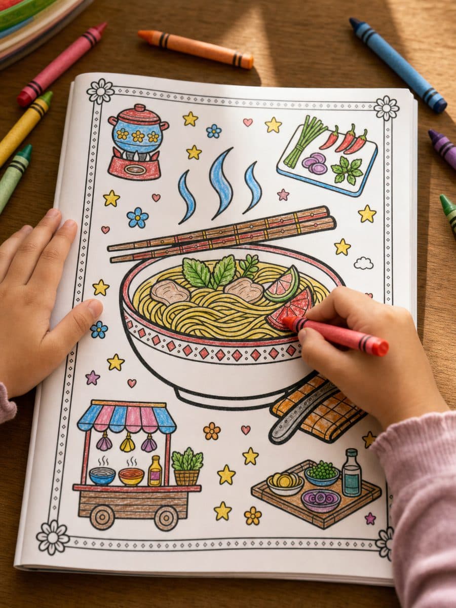 Comida Callejera Vietnamita para Niños Page Sample 1 thumbnail