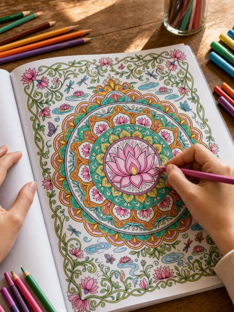 Mandalas pour apaiser l'anxiété Page Sample 1 thumbnail