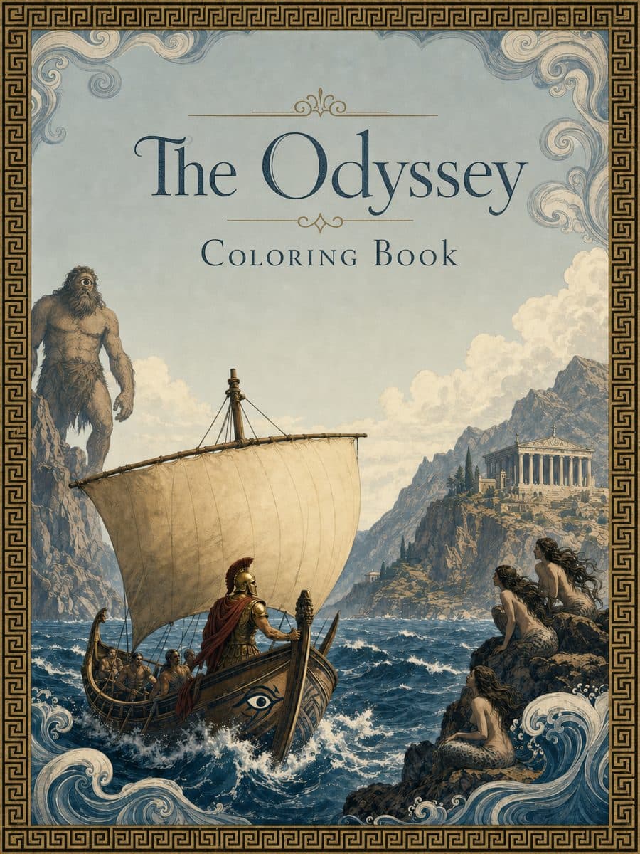 The Odyssey Coloring Book cover