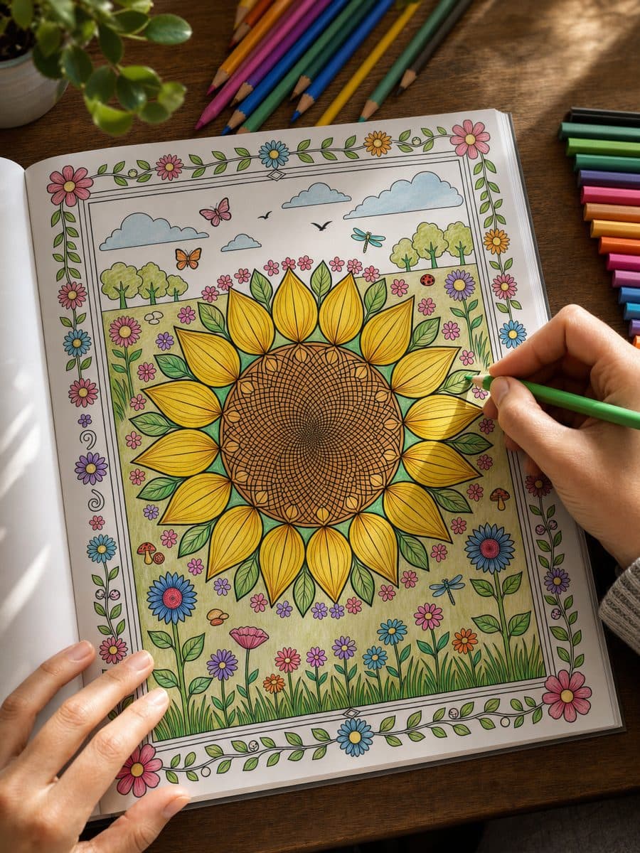 Mandalas of Nature, sample page 1