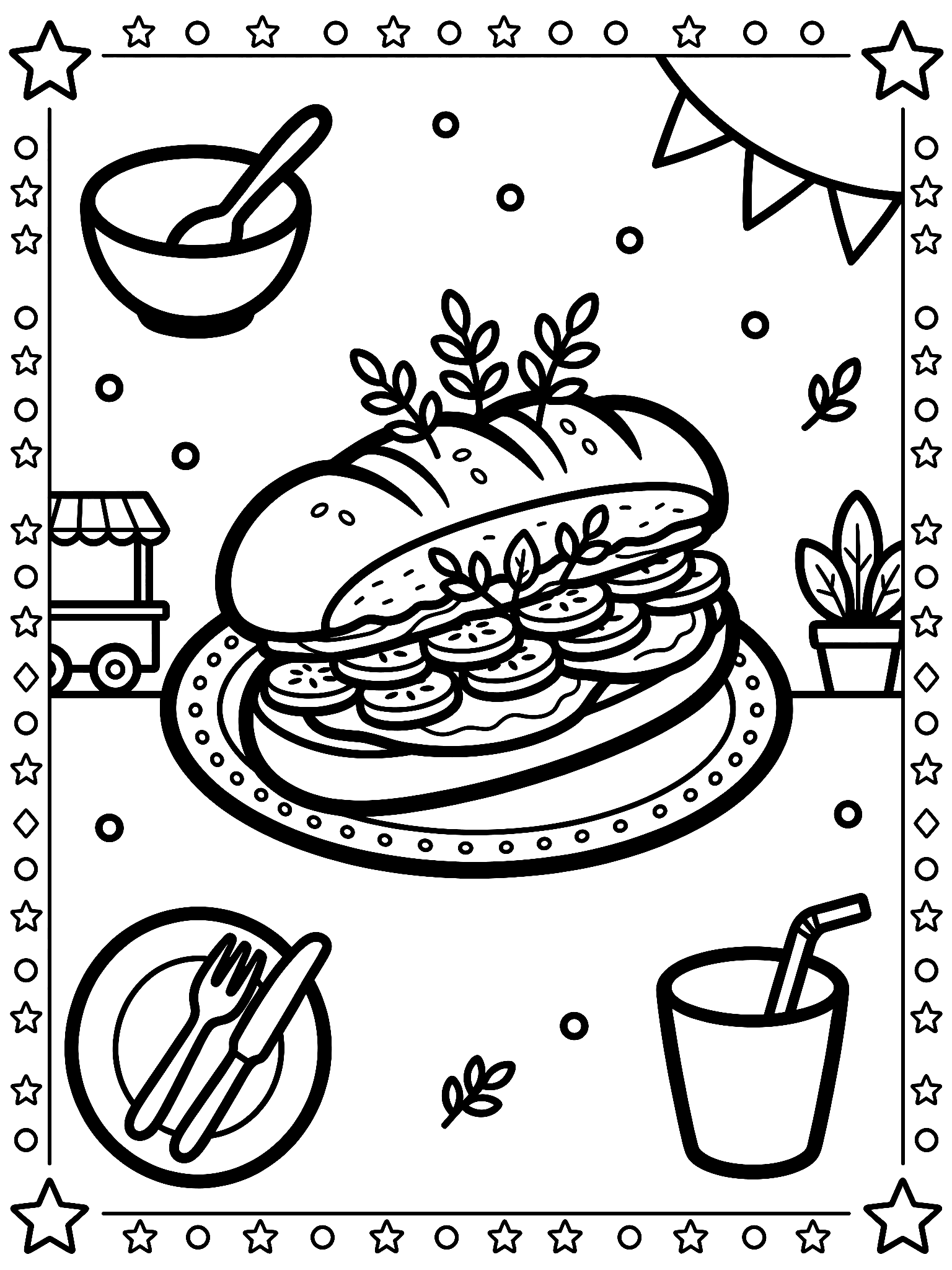 Free Vietnam coloring page from Vietnamese Street Food for Kids