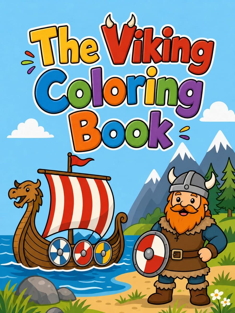 The Viking Coloring Book coloring book cover