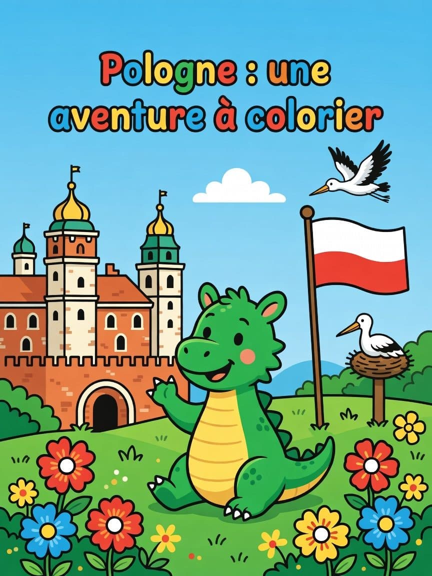 Pologne : une aventure à colorier — Cover