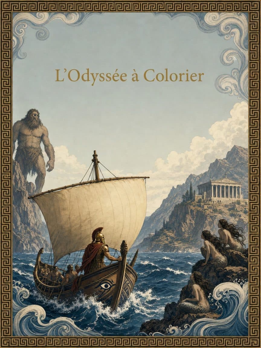 L'Odyssée à Colorier cover