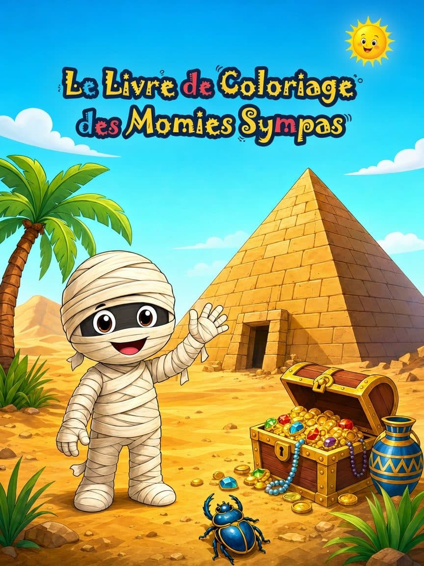 Le Livre de Coloriage des Momies Sympas cover