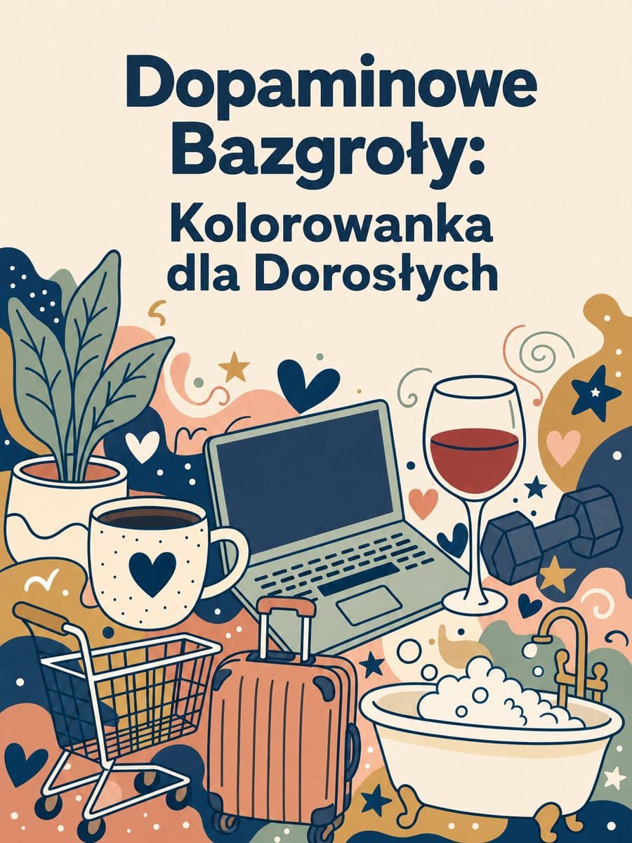 Dopaminowe Bazgroły: Kolorowanka dla Dorosłych coloring book, Cover
