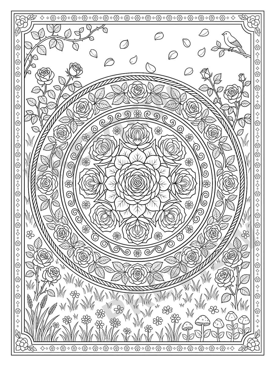 Mandalas of Nature, sample page 2