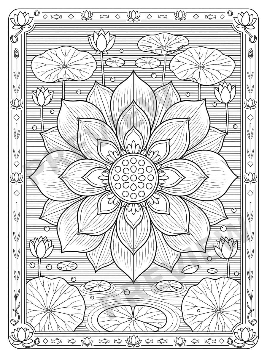Mandalas of Nature, sample page 4