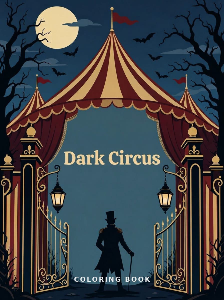Dark Circus coloring book โ Cover
