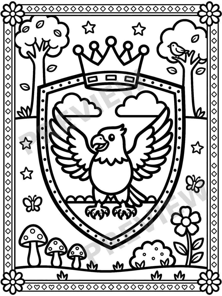 Poland: A Coloring Adventure, sample page 3