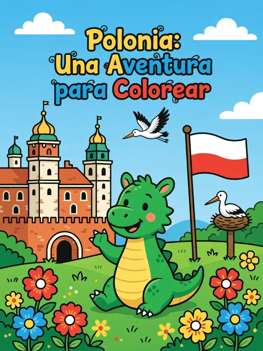 Polonia: Una Aventura para Colorear — Cover