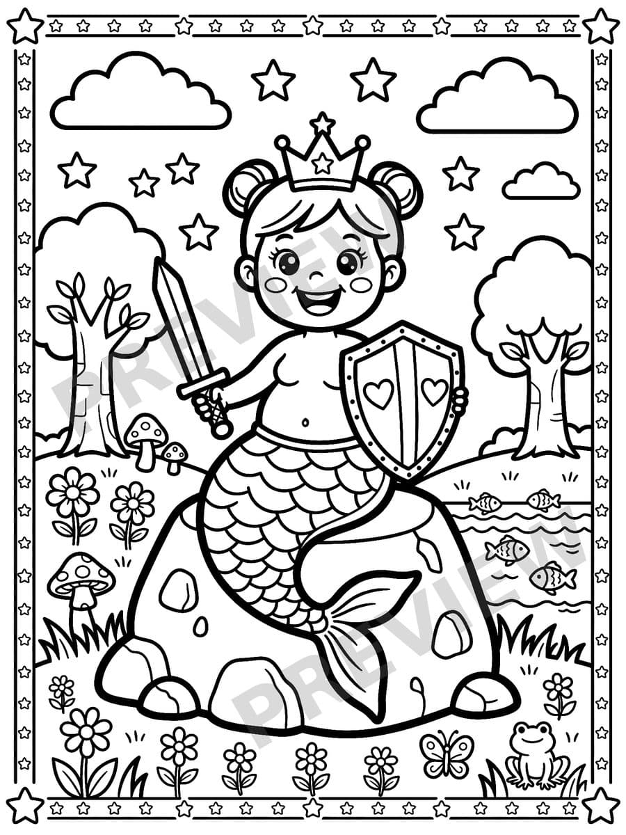 Poland: A Coloring Adventure, sample page 4