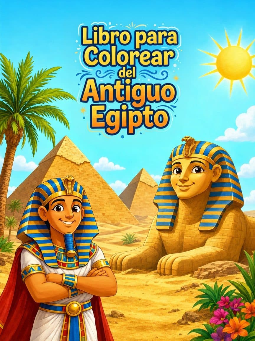 Libro para Colorear del Antiguo Egipto cover